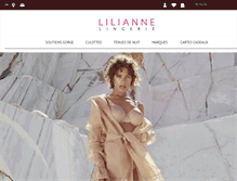 Tablet Screenshot of liliannelingerie.com